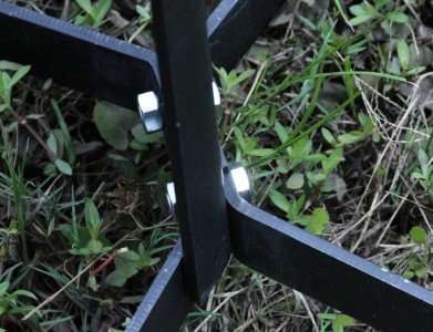 Steel Target Torture - Action Targets PT Tactical Torso The bolts at the bottom are also behind steel, but this is not armor steel on the legs.