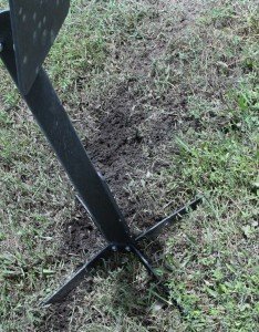 Steel Target Torture - Action Targets PT Tactical Torso The angle of the target keeps the splatter directly straight down.