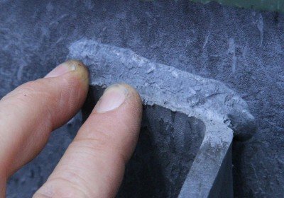 Steel Target Torture - Action Targets PT Tactical Torso If you have any doubt that splatter is dangerous, this steel part's edge was damaged from the swinger splatter.