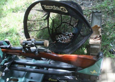 Both of these guns had a busy day and a big pile of steel cases was the result. Off to clean guns now. The primers on this surplus ammo are generally corrosive. 