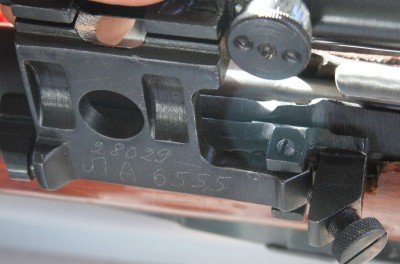 This is a closeup on the special PU mount. Some are numbered to the gun and others are not. 