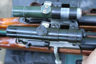 The Russian PU scope can be zeroed and then dialed in to up to 1300 yards and 10mpg crosswind. 