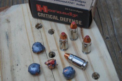 Not many 9mm loads would expand like this after passing through a pine board.