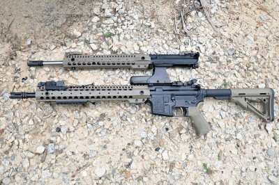 An Easy Way to Train With 300 Blackout A matched set, including two BCGs, will allow you to switch between platforms in under 30 seconds.