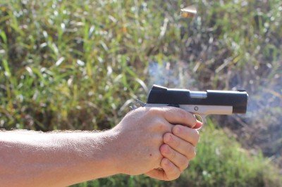 Ejection from the Kimber is consistent and clean. In all of our varied testing, we had no issues with feeding or extraction. 