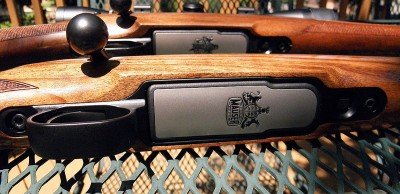 The one-piece bottom plate contributes to the gun’s strength.