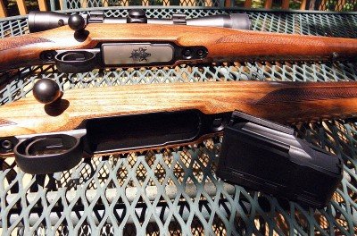 The one-piece bottom plate contributes to the gun’s strength.