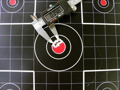 My best 100 yard group with the Hornady Superformance 150gr. SST. That’s three rounds.