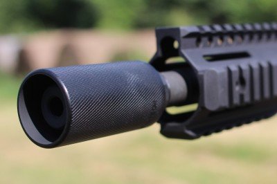 The sections of rail on the front and rear offer obvious attachment points for lights and lasers. 