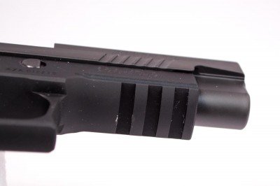 This model includes a Picatinny rail for attachment of lights, lasers, can openers - whatever.