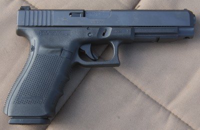 The Glock 41 is a larger competition version of the G21. Rather than rush to review this gun back in February, we decided to shoot it a lot, and it is very consistent. 