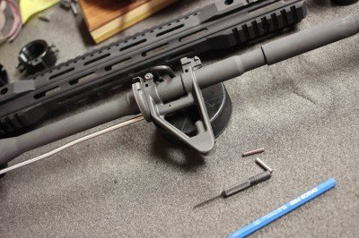 Removing the sight-post isn't difficult. Punch the pins and it slides off.