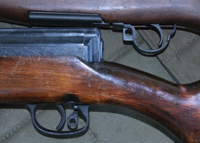 The safety on the SVT is much more usable than the Garand. You flip it sideways instead of back, and it isn't sticky like a Garand. 