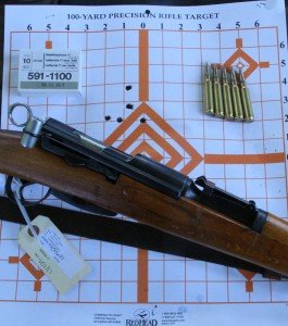 The unissued beech gun came in around 2" at 100 yards. 