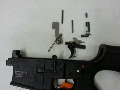 The (Real) AR-15 Shotgun - Hot Rodding the RAAC MKA 1919 The entire trigger group was replaced.