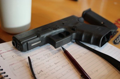 Editor's note: This is my GLOCK, and my notes. The first thing I wrote is "5 hours is a long time." We're not here to debate mandatory classes for concealed carry certification. We're looking at something much more basic.