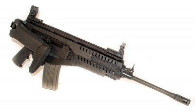 As the ARX100 is a pistol-operated rifle, there's no buffer tube to prevent a folding stock. It shoots in this configuration too.