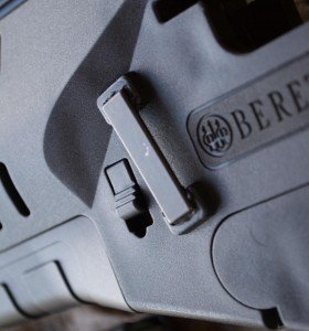 Beretta's ARX100: A Closer Look Two levers just in front of the hand guard area release the barrel - no tools!