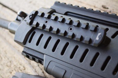 Beretta's ARX100: A Closer Look Four-inch rail segments are on both sides. Note the shorter segment on the bottom.