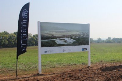 Beretta Breaks Ground in Tennessee We'll hold onto this one for the before and after shot in 2015.