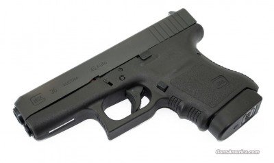     Limited only by its maximum 6 rounds, the G36 is a thin Glock .45 ideal for carry.