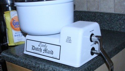 The Little Dutch Maid is an heirloom quality mixer that shouldn't scare you away at $479. It's a great product and well worth the investment. You won't go back to an electric once you try the Little Dutch Maid. 