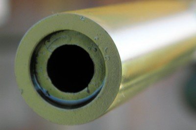 The target crown is recessed for protection.