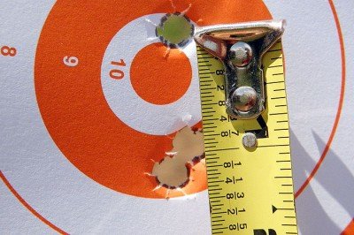 The 3 round group at 308 yards measured 1 1/8” or 0.37 moa center-to-center.