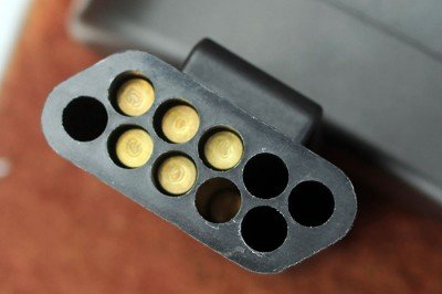 Ten tubes hold five rounds each. 