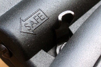 The safety is easy to bump out of safe. 