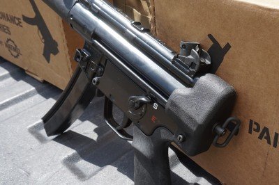 The rear sight is welded on, very well.