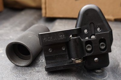 The folding stock adapter is a must for anyone who hopes to conceal the POF-5