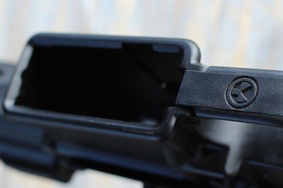 The Magpul trigger guard is wider enough to act as a rest for the trigger finger.