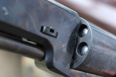 Seated balls on top of pellets.