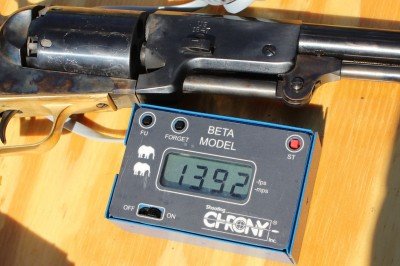 Black powder (60 grains) speeds hovered around 1,400 FPS.