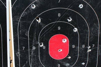 This is representative of our 100 yard targets. The accuracy just doesn't inspire 300 yard confidence. 