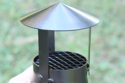 The stove comes with a nice dissipator. Hunters don't like to advertise their camp, and neither do preppers. 