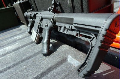 The A*B Arms P Grip--Review The swell on the grip fills the hand.