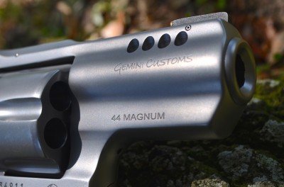 A tasteful Gemini Customs logo can be applied to the barrel.