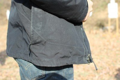 Fobus's Any Light Tactical Holster The Fobus rides high enough that the tail of this jacket covers it.