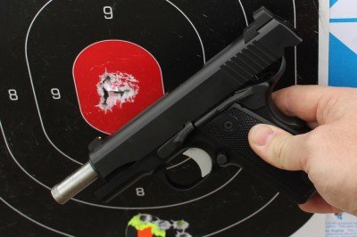 You want extreme accuracy from a gun you can carry reliably? That's a full mag from 25 yards.