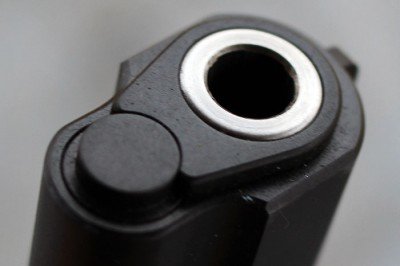 Guncrafter Industries 9mm CCO--Review The barrel lug fits perfectly and can be turned by hand.