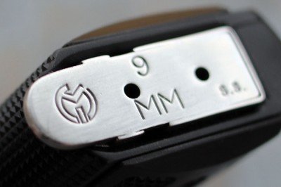 The magazine is clearly marked, which helps those of us lucky to own 1911s in various calibers.