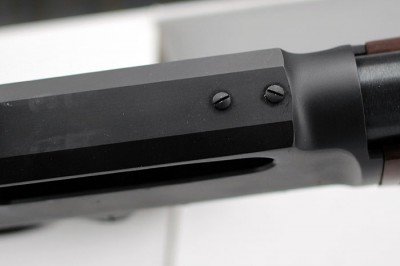 Henry's Updates .30-30 and .45-70: Review Redux The reciever is tapped for scope mounts.