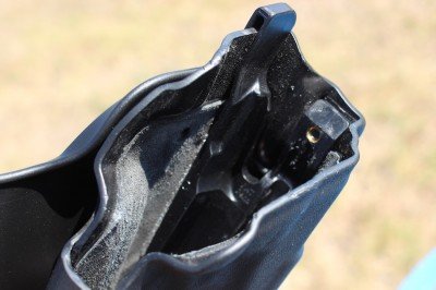 The Best SIG P226? The TacOps--Review The retention system inside the Safariland holster.