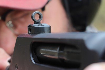 Henry's Updates .30-30 and .45-70: Review Redux The original .45-70 rear sight.