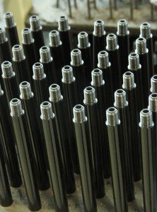 Traditional barrels made in that same barrel machine for the Heritage guns. 