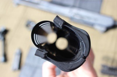 Benelli M4 Raven Stock from ATI Iniside the forend.