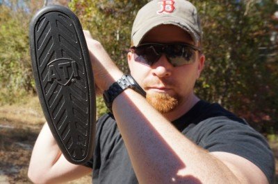 Benelli M4 Raven Stock from ATI The butt pad is padded, too. The rubber is resistant to chemicals, and isn't affected by extremes of heat or cold.