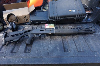 Benelli M4 Raven Stock from ATI Once it's all together, the Raven's look is cohesive, and more aggressive than the stock M4.